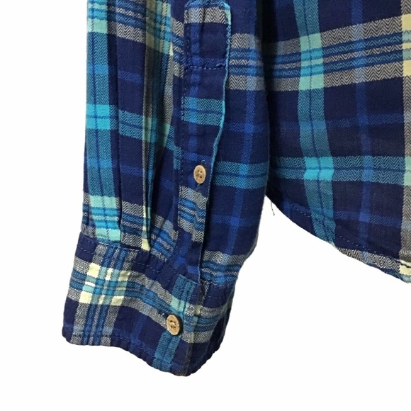 Men's Forever 21 Classic Blue Flannel Shirt XLarge - Picture 4 of 5